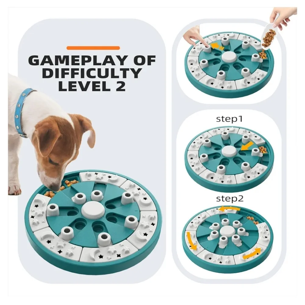 Food Puzzles Feeder Puppy Mental Stimulation Stimulating Enrichment Toys Interac